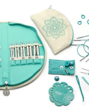 Estuche agujas circulares intercambiables 8cms the mindful collection