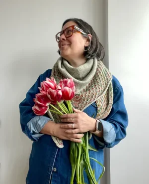 patrón impreso luymou chal orbit