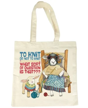 tote bag ovejas tejiendo emma ball