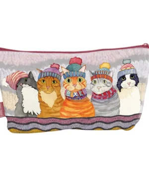 bolsa con cremallera gatos