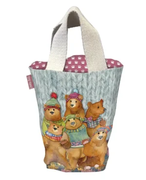 bolsa tipo bombonera osos lanudos