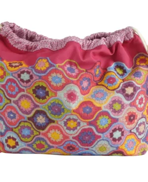 bolsa fruncida crochet