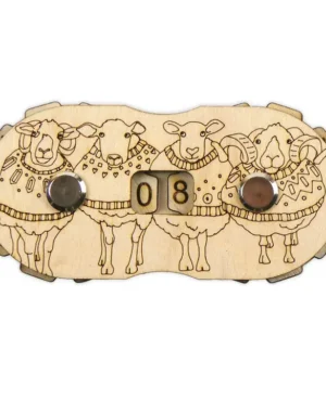 contador de vueltas madera ovejas