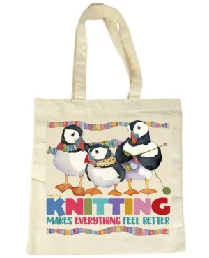 bolsa estilo tote frailecillos