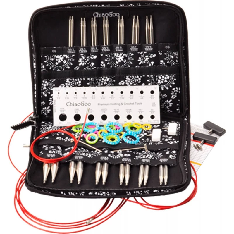 estuche chiaoGoo 13cms de 2.75mm a 10mm